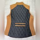 Krass&co Montana  Cognac Brown/Tan & Black Quilted Vest - Small Photo 6