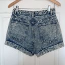 American Apparel  Acid Wash Denim Shorts Photo 1