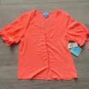 CeCe NWT  Coral Blouse Size Small Photo 0