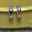 Brighton  Intrigue Regal Silver and Gold Two Toned Small Hoop Earrings. EUC! Photo 4