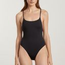 Everlane NWT  Women’s The String One-Piece Swim Suit Black Sz XL Photo 3