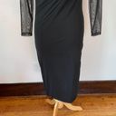 Pretty Little Thing Black Long Sleeve Ruched Off The Shoulder Midi Dress Photo 8