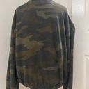 PINK - Victoria's Secret VS PINK Green Camouflage Quarter Zip Sweatshirt Photo 3