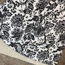 Talbots NWT Black & White Floral Abstract Chic Midi Skirt Photo 2