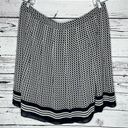 Talbots  Woman Petites NWT Size 22WP Blue & White Geometric Stripe A-Line Skirt Photo 0