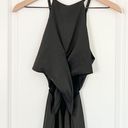 Misha Collection  Black Murel Halter Cut Out Midi Dress Size 2 Photo 6