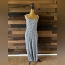 Gap  Floral Navy Square-Neck Cami Wide-Leg Jumpsuit Photo 9