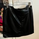 H&M Black Leather Skirt Photo 3