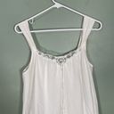 Vintage California Dynasty 100% Cotton Nightgown White Size M Photo 2