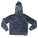 New York Laundry Y2K 2000s  Gray Velour Zip Up Hoodie Track Jacket Photo 2