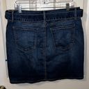 Apt. 9  Belted Skirt Womens Size 12 Mid Rise Dark Wash Blue Denim Jean Pencil Photo 2