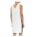 Vince Shift Dress Knee Length Colorblock Size Medium Black/White Business Photo 5