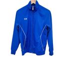 Under Armour  Pregame Woven Jacket Coat Full Zip Up Athletic Loose Fit Blue Small Photo 19