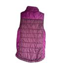 American Eagle  Womens Vest Puffer Quilted Full Zip Snaps Lined Pockets Purple M Photo 1