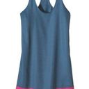 Patagonia Seahurst sleeveless racerback mini dress size 8 blue pink like new Photo 0