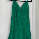 Lulus Green Satin Mini Dress Photo 0