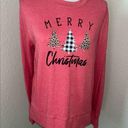 Holiday Time NWOT  ‘Merry Christmas’ long sleeved shirt, women’s size M 8/10 Photo 0