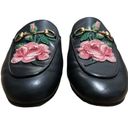 Gucci  Princetown Floral Embroidered Loafers Slip On Slippers Mules Photo 3