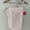 Spanx NWT  Ribbed Cami Bodysuit Ice Pink 20360R Medium Photo 0