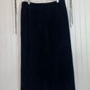 Lord and Taylor  Women’s Suede Leather Black Skirt Size 14P Photo 1