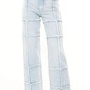 Revice Denim  NWT Lover 4Ever Light Wash High Rise Straight Leg Grid Jeans Sz 30 Photo 3