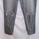 American Eagle AE Gray Wash Denim High Waisted Mom Jean size 10 Photo 3