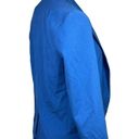 AQUA  Women's Royal Blue Notch Lapel Long Sleeve Open Front Blazer Jacket Size S Photo 2