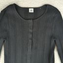 CAbi  Black Ruffle Party Cardi Cardigan Sweater Women's Size Large Photo 3