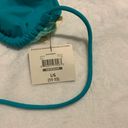 OP  Teal Green Unstructured Bikini Top. Size L. NWT Photo 4