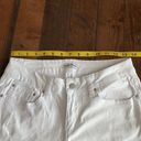 Salvaje denim white skinny jeans Distressed Raw hem Juniors size 5 Photo 5