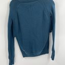 Lululemon  Yin To You Sweater Alberta Lake Blue Side Slits 100% Wool Size 2 Photo 5