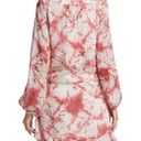 Rococo  Sand Ava Rosewood Tie Dye Print Faux Wrap Ruffle Mini Dress Size M Photo 1