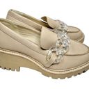 Dolce Vita Shoes Womens Size 6.5 Haris Blush Leather Platform Loafers Tan Photo 0