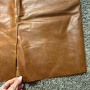 United Colors Of Benetton  Brown Leather Skirt Photo 3