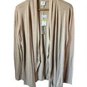 cupio NWT Cupid draped open cardigan in size medium Haygrass linen blend Photo 0