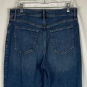 Banana Republic  Medium Wash Factory Distressed Straight Leg  Mom High Rise Jeans Photo 4