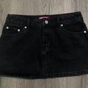 Edikted Spencer Low Rise Denim Micro Skirt Photo 2