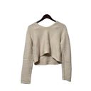 Oak + Fort  Cream Ribbed Sweater Pullover Top Photo 3