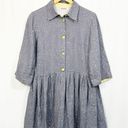 Krass&co BRYONY . Half Button Down Collared Pleated Story Book Linen Dress Photo 1