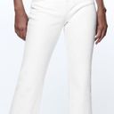 ZARA   TRF White Mid Rise Cropped Flare Denim Jeans Size 0 Photo 1