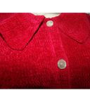 Denim & Co . chenille look red jacket 2X Excellent Button Front 100% acrylic Photo 2