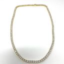 BLING giant CZ tennis necklace statement piece Gold Photo 2