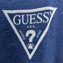 Guess  Y2K Blue Cropped Graphic Logo Tank Top Medium Photo 4