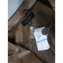 Laundry by Shelli Segal  Women's Brown Faux Leather Blazer Jacket XL #1869 Photo 7