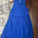 Draper James NWT  RSVP Blue Cotton Textured Dress size XS Photo 6