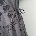 Scarlett 41 Hawthorn  Gray Black Floral Flutter Sleeve Mini Dress S Small NWT Photo 5