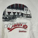 The Bar Discus Athletics Women's Vintage Cheers Boston Sweatshirt Size L White Photo 3