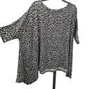 Oddi  Cheetah Animal Print Tunic Knit Top Womens Size S / M Oversized Boho Photo 2