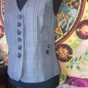 Relativity small plaid boho button up women’s vest Photo 1