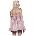 Dolls Kill Pink Jacquard Corset Spring Dress Photo 2